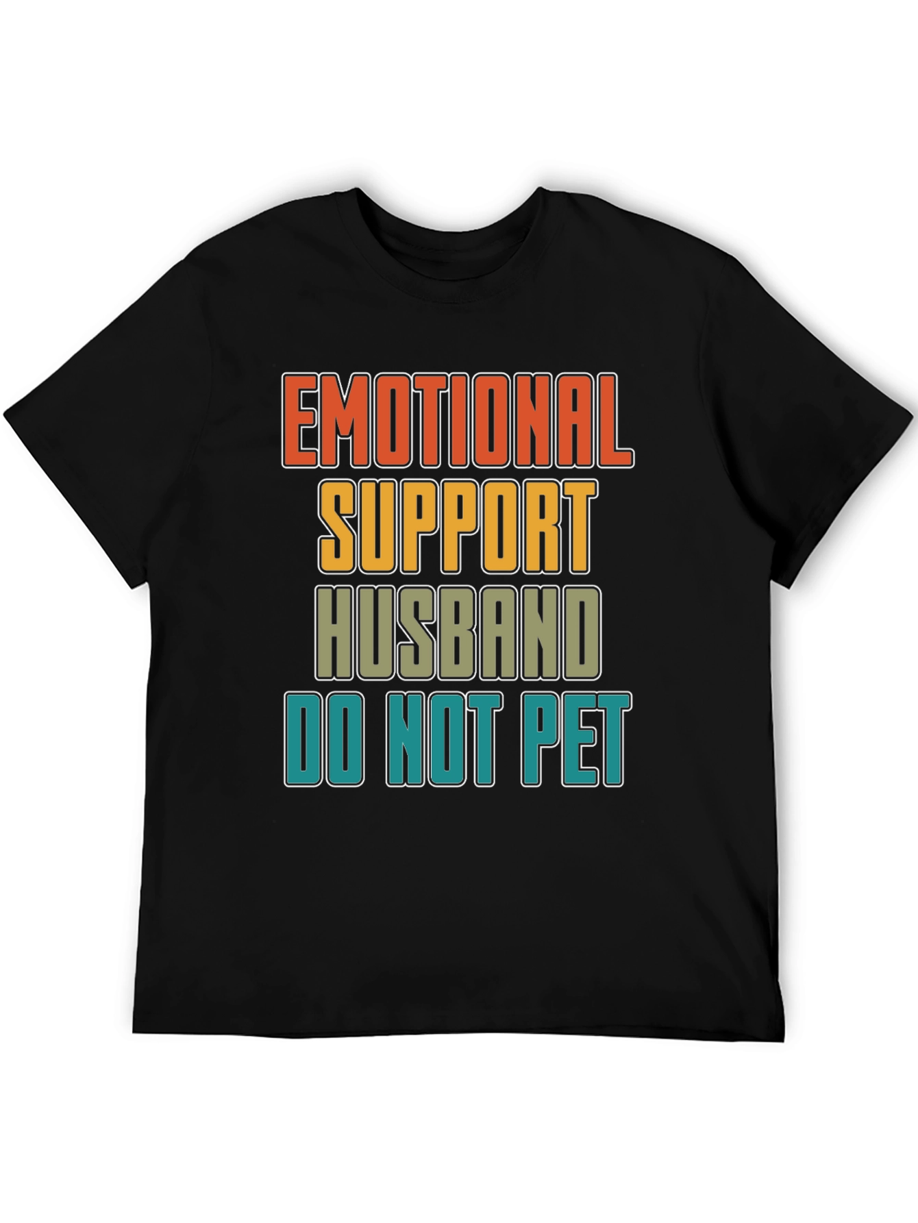 Emotional Support Husband Graphic Novelty T-Shirt