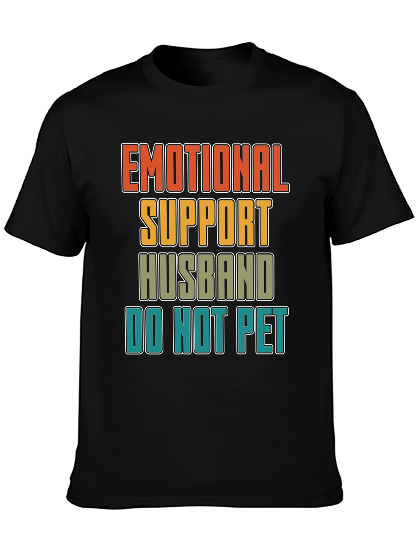 Emotional Support Husband Graphic Novelty T-Shirt
