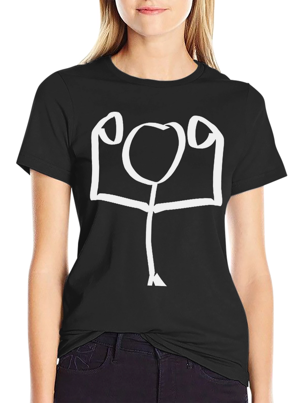 Funny Stick Figure Gym T-Shirt
