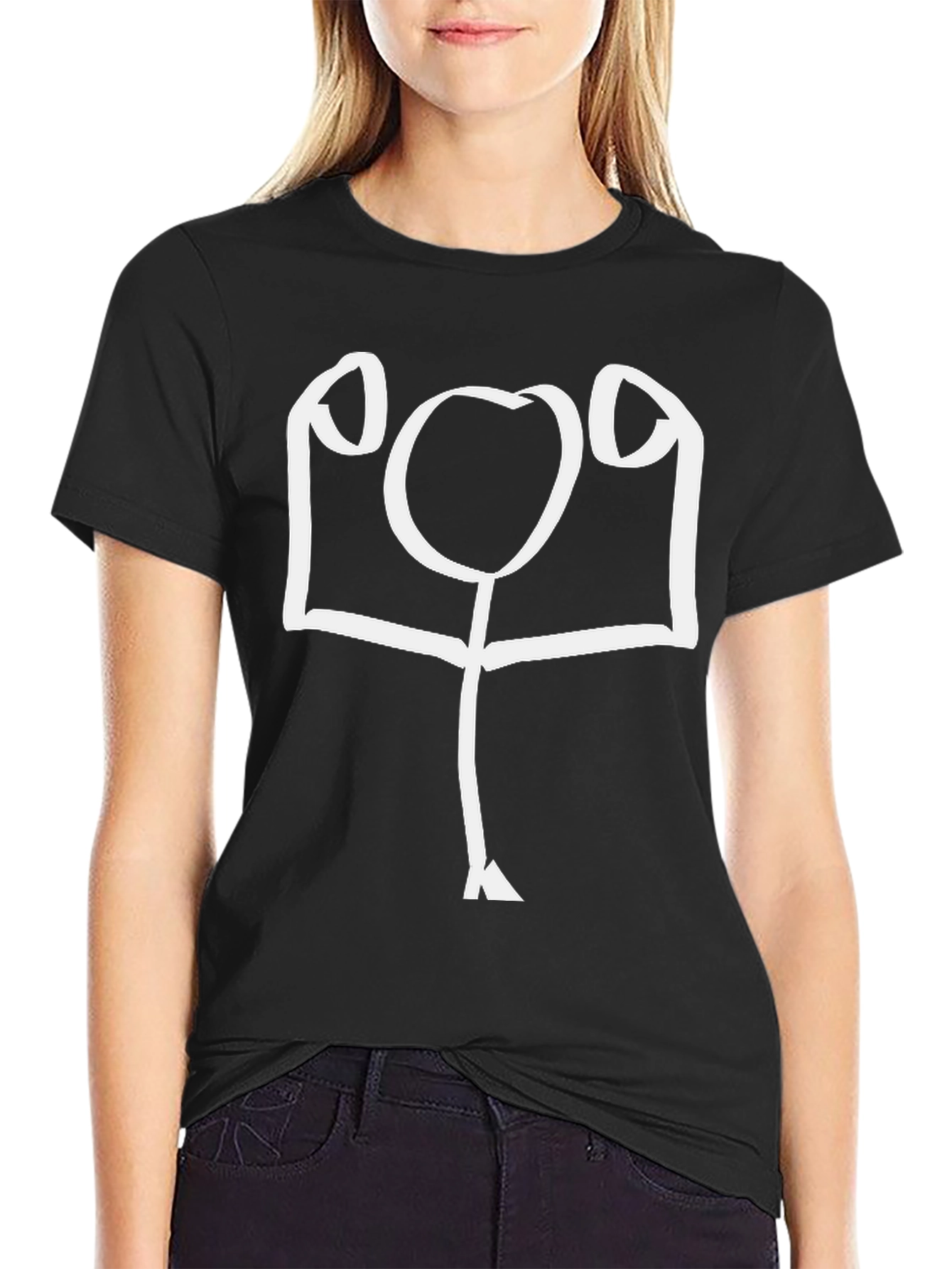 Funny Stick Figure Gym T-Shirt