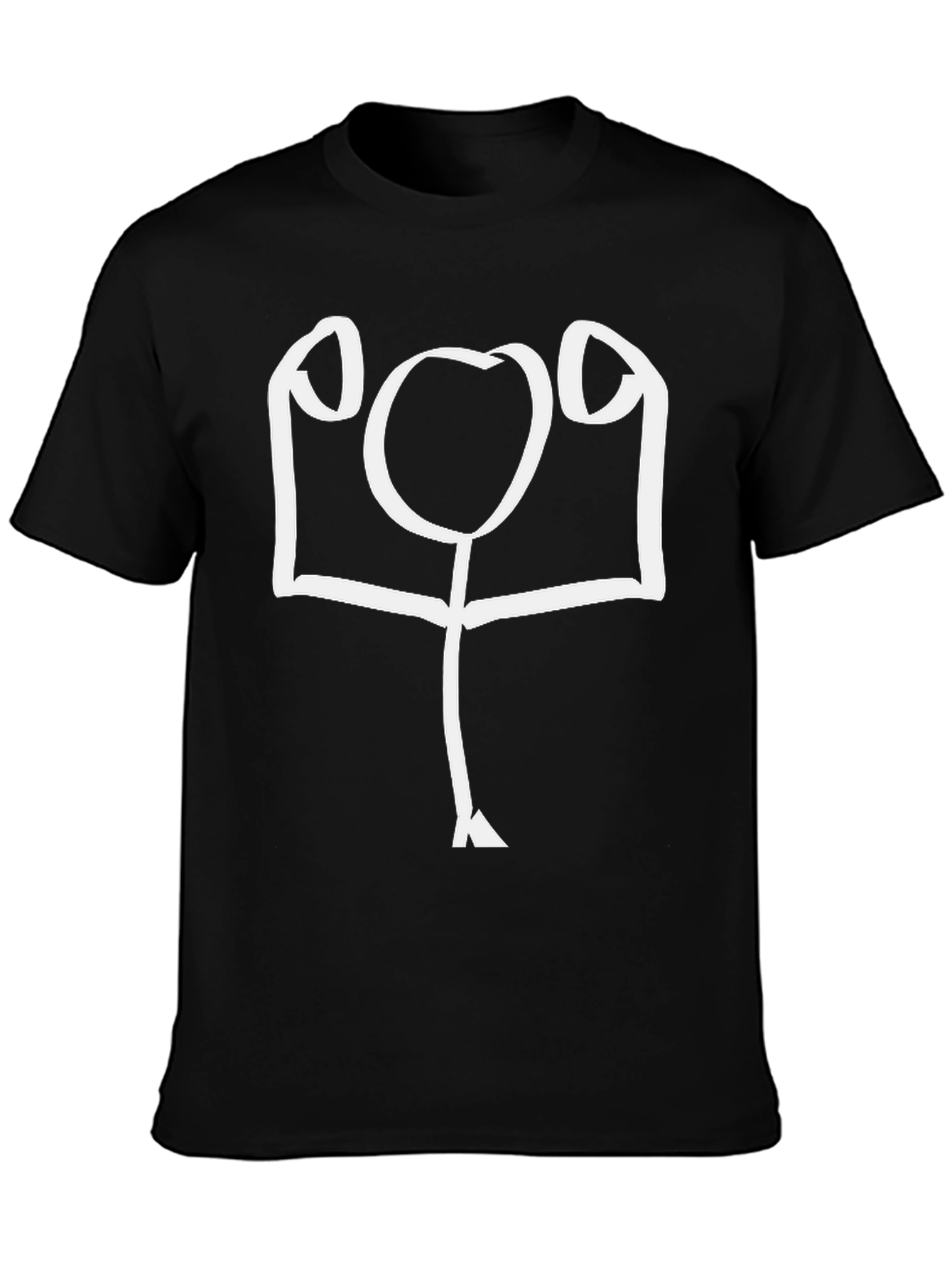 Funny Stick Figure Gym T-Shirt