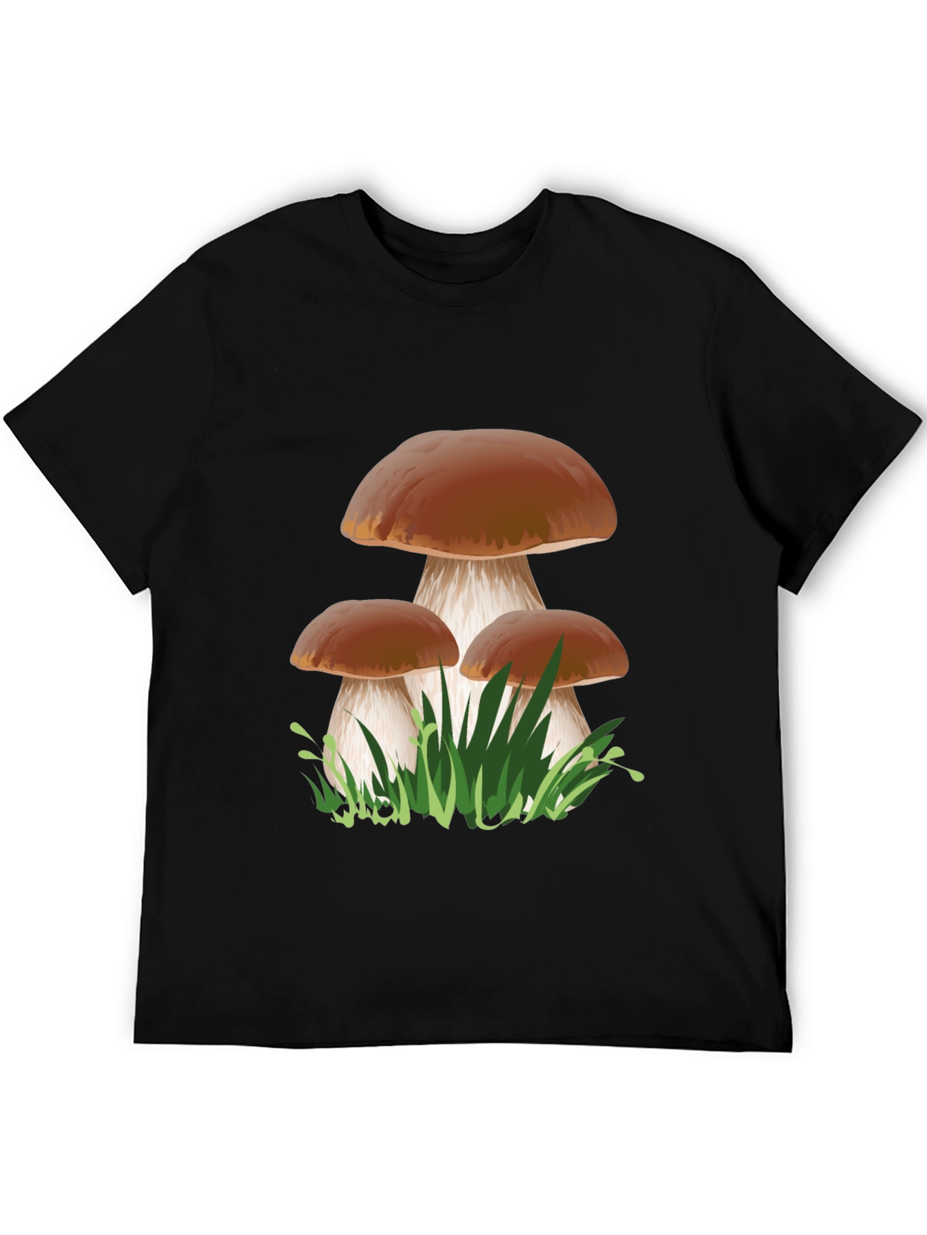 Mushroom Graphic Print Tee - Nature Lovers T-Shirt