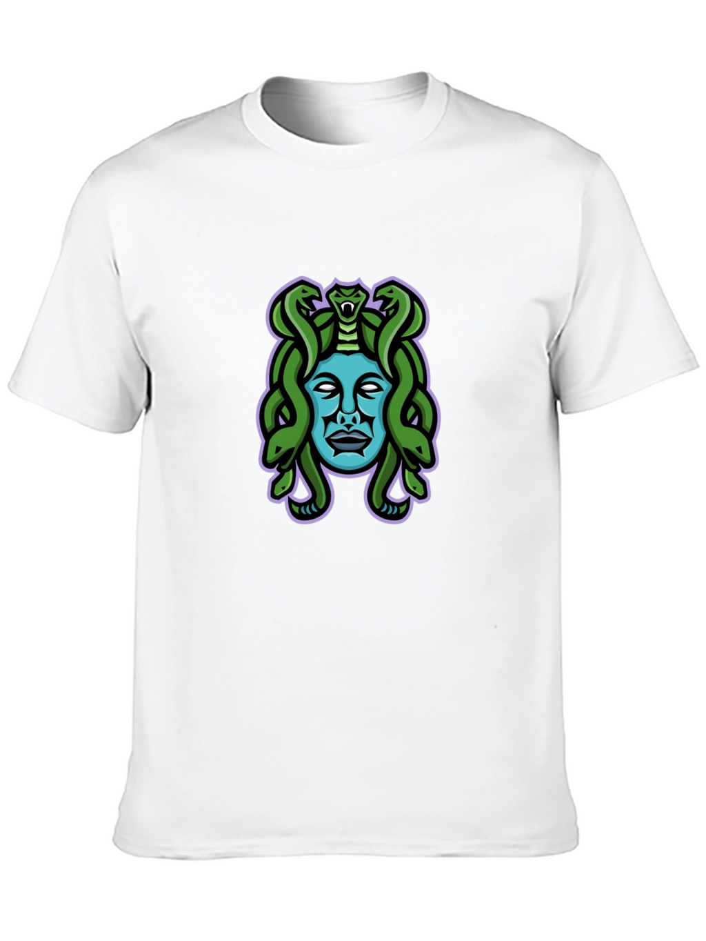 Medusa Graphic Tee - Black Cotton Blend