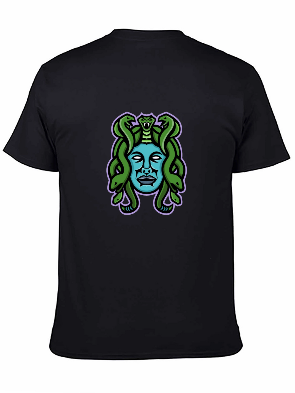 Medusa Graphic Tee - Black Cotton Blend