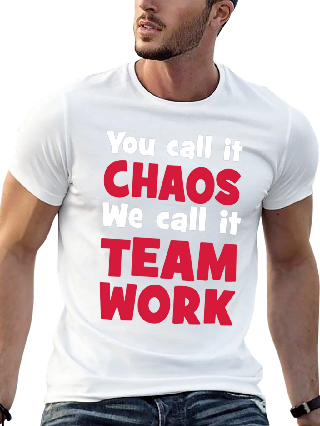 Chaos Teamwork T-Shirt - Funny Slogan Tee