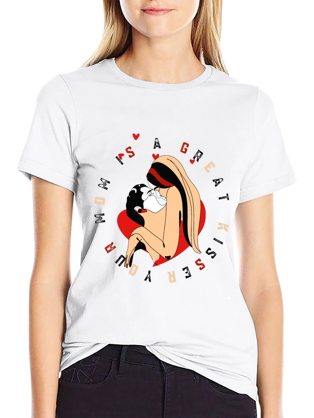Mom Kiss Graphic Tee - Great Kisser Shirt