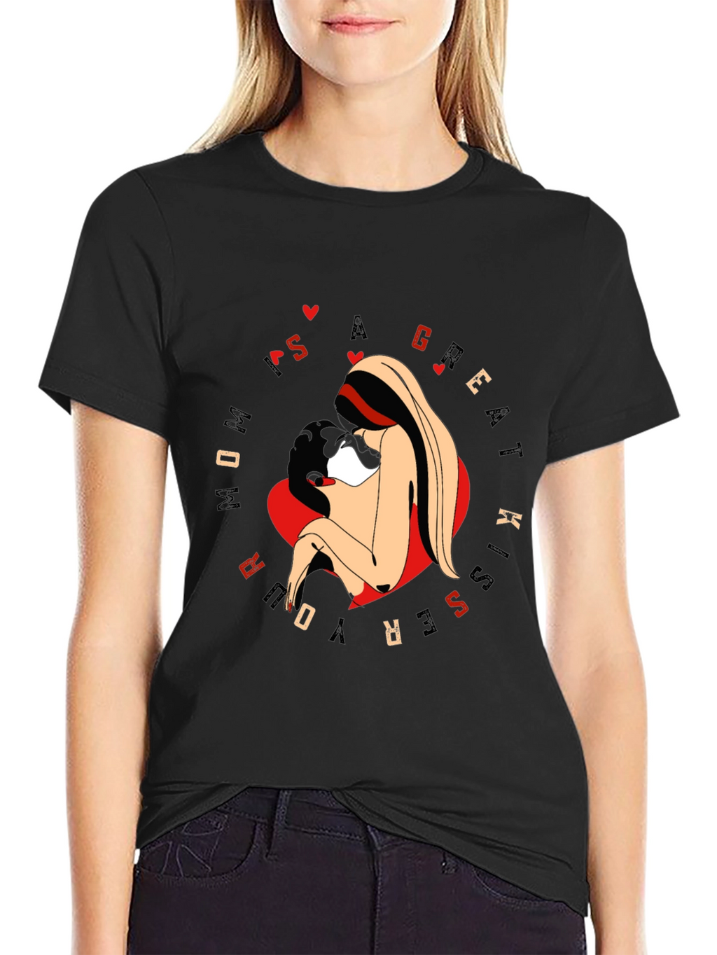 Mom Kiss Graphic Tee - Great Kisser Shirt