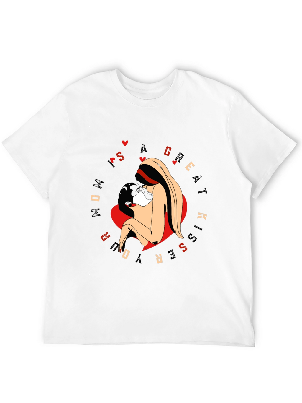 Mom Kiss Graphic Tee - Great Kisser Shirt