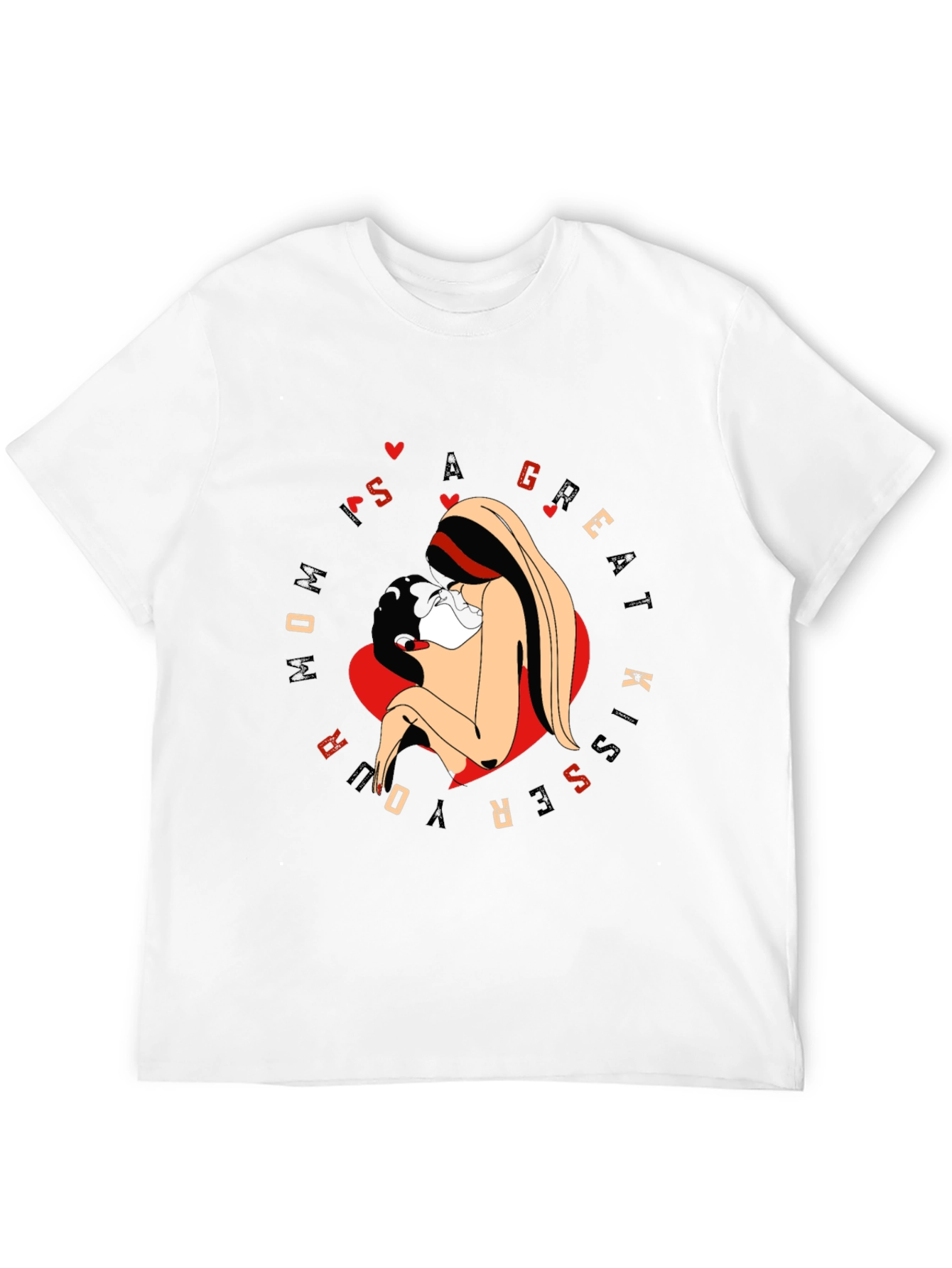 Mom Kiss Graphic Tee - Great Kisser Shirt