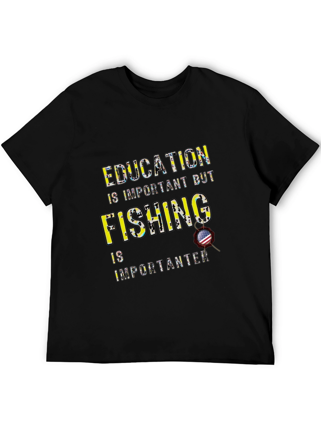 Funny Fishing T-Shirt - Education vs. Fishing