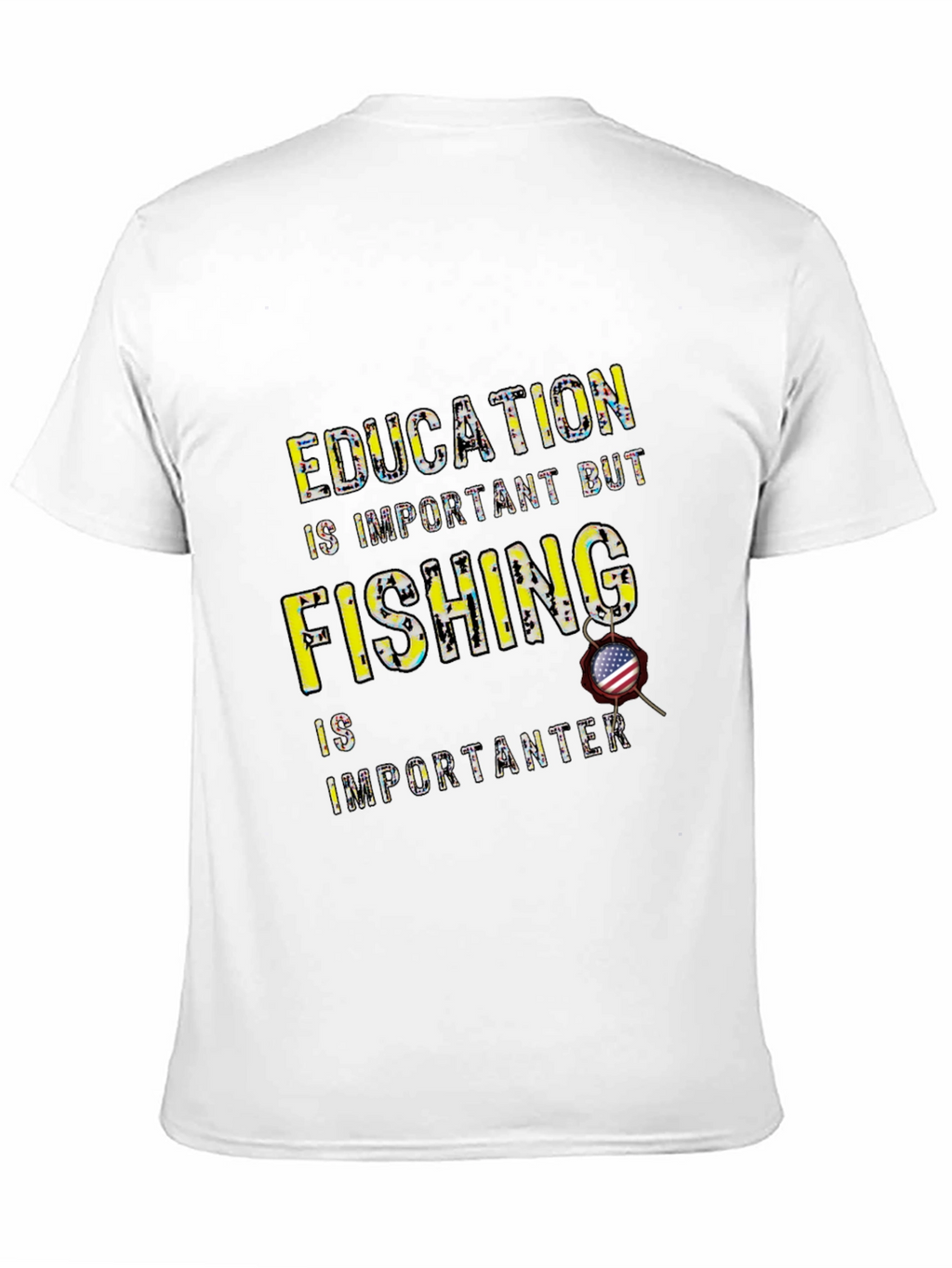 Funny Fishing T-Shirt - Education vs. Fishing