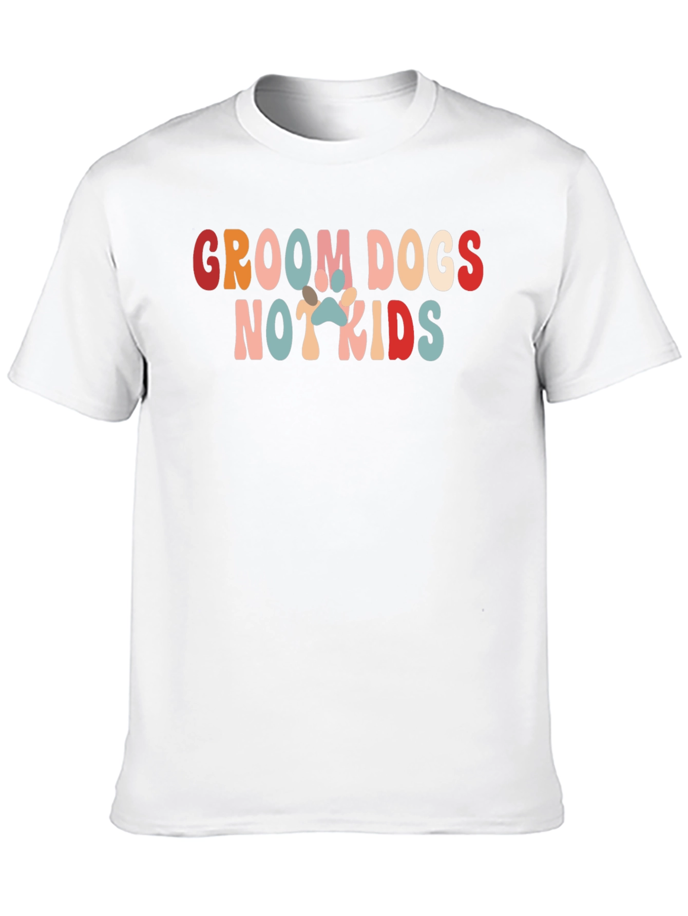 Groom Dogs Not Kids Graphic Tee