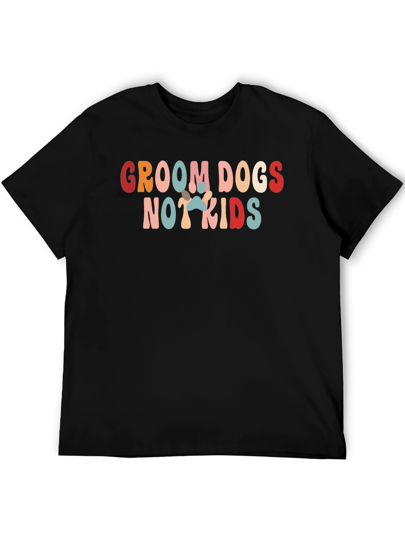 Groom Dogs Not Kids Graphic Tee