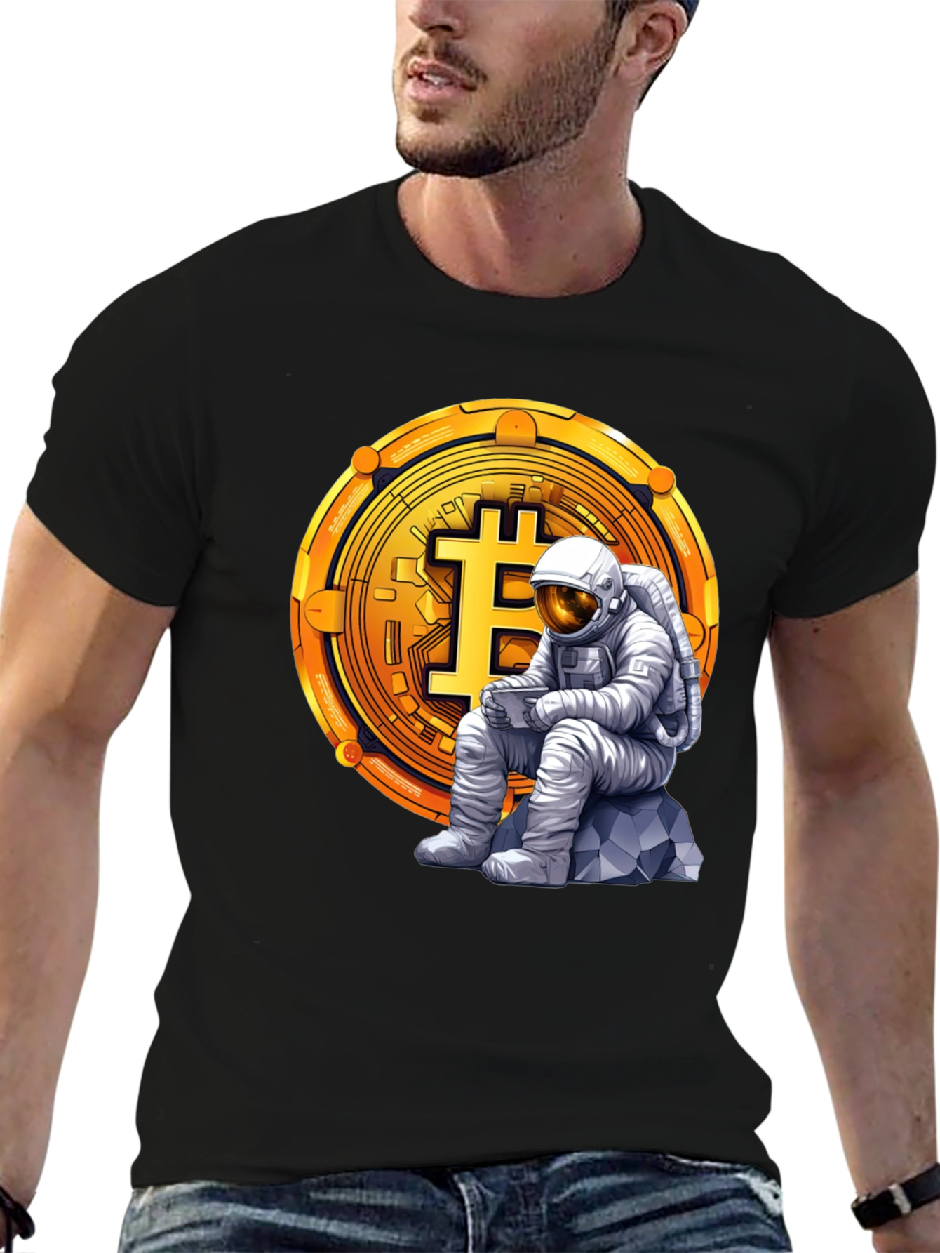 Bitcoin Astronaut Graphic T-Shirt
