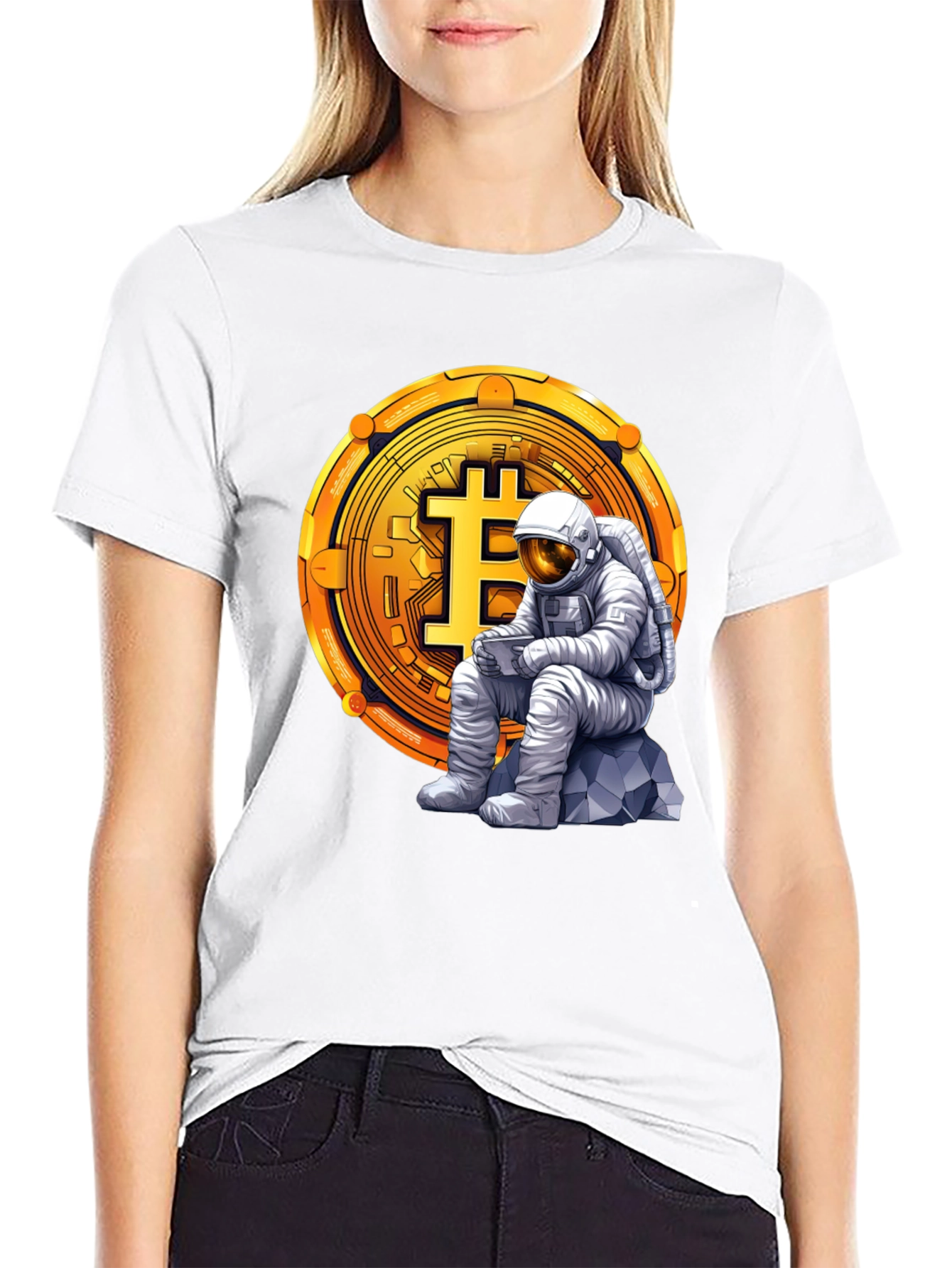 Bitcoin Astronaut Graphic T-Shirt