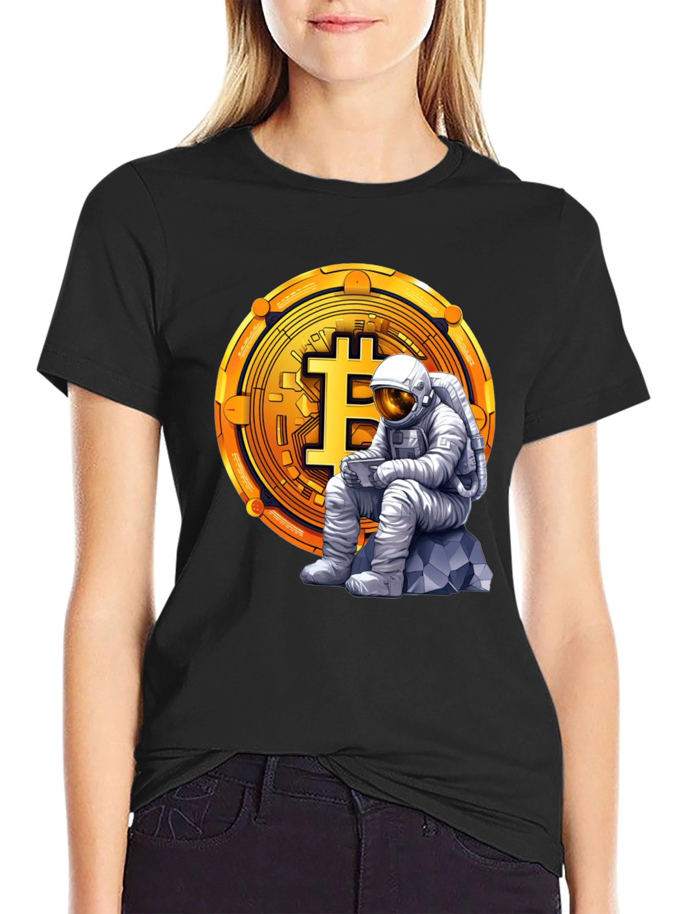 Bitcoin Astronaut Graphic T-Shirt