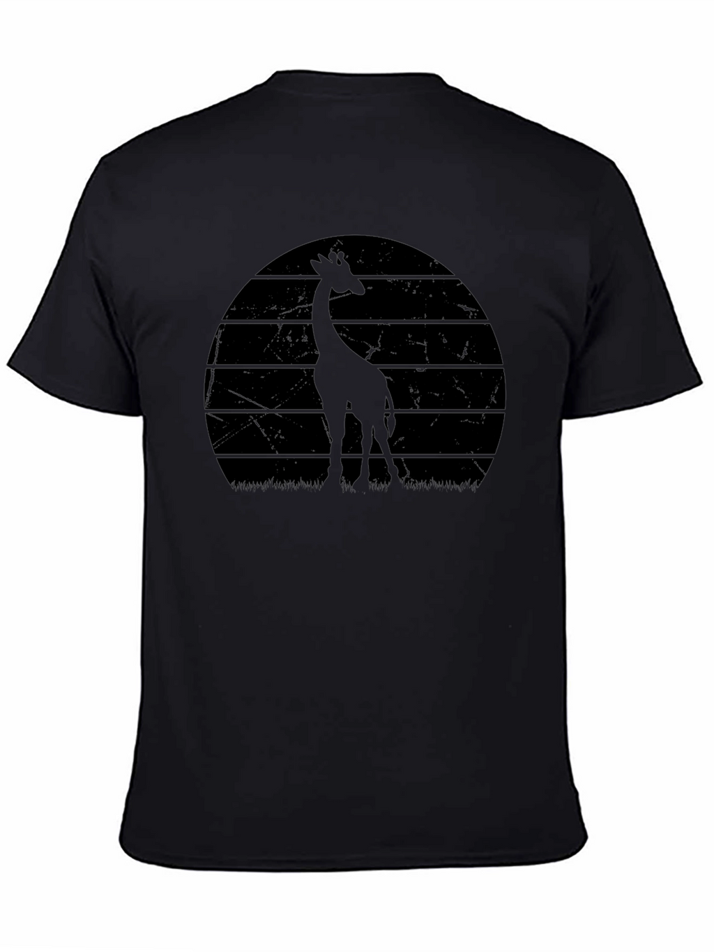 Giraffe Sunset Graphic Tee - Cool Animal Shirt