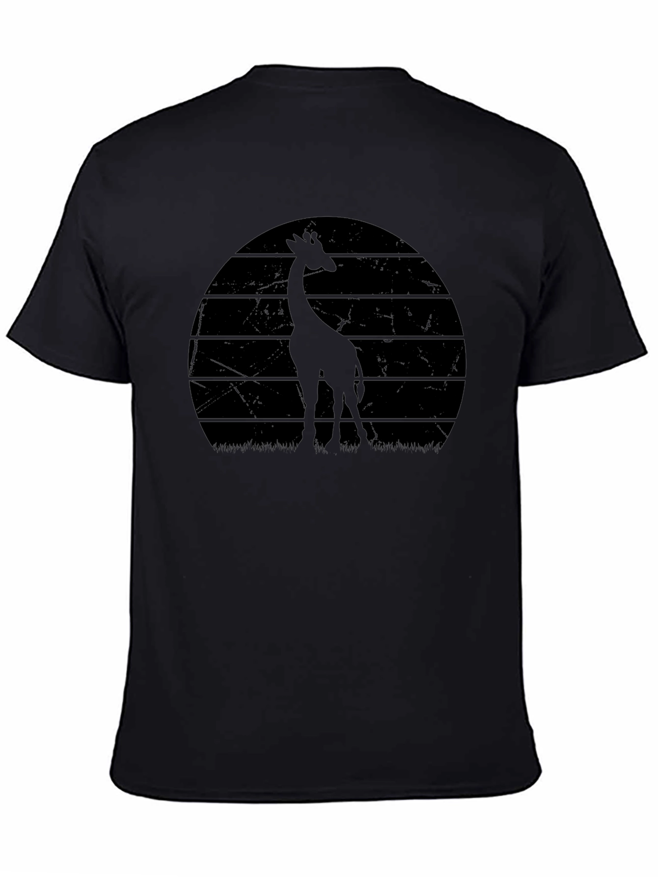 Giraffe Sunset Graphic Tee - Cool Animal Shirt