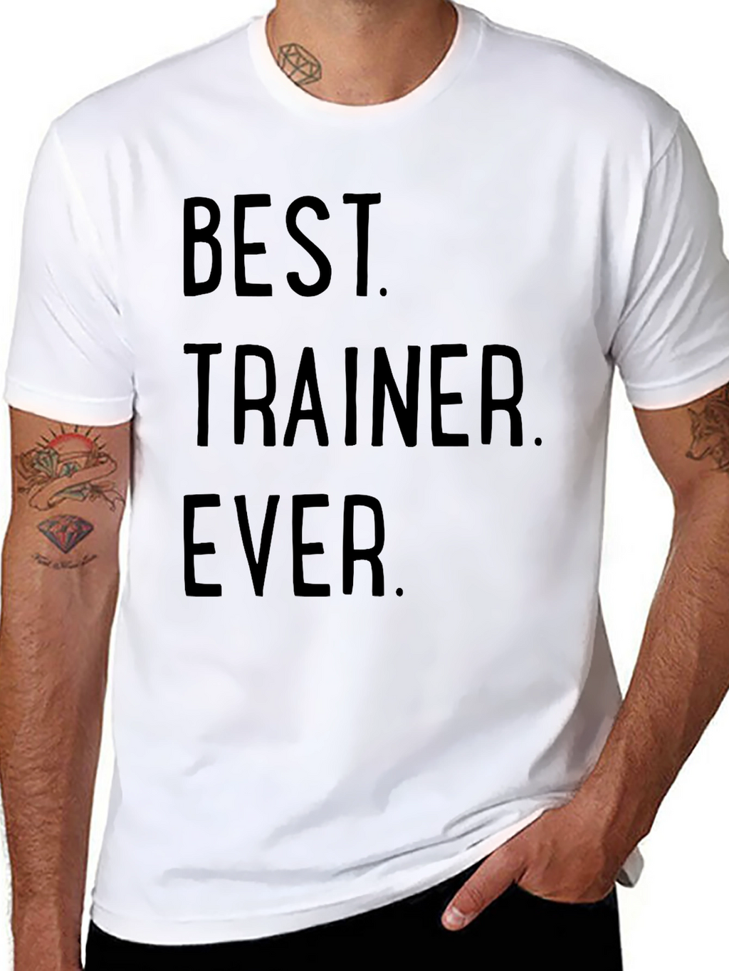Best Trainer Ever Black Graphic Tee