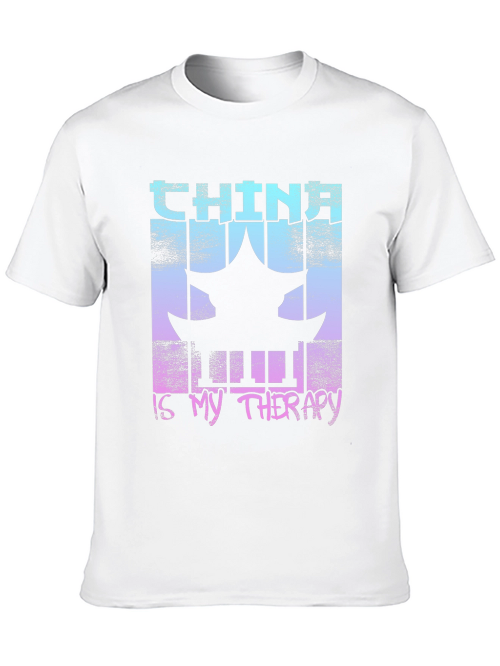 China Therapy T-Shirt Asian Pagoda Graphic Tee