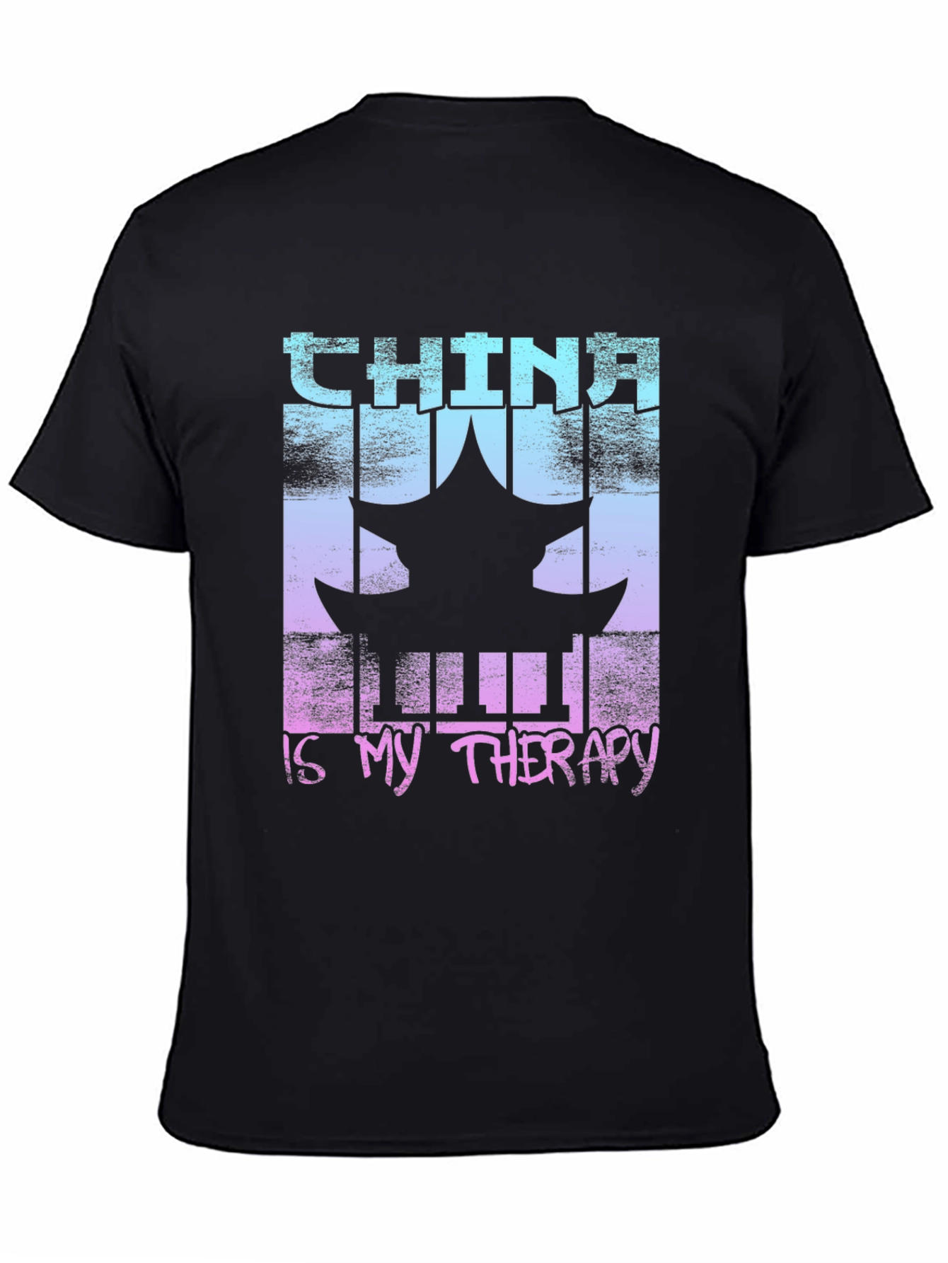 China Therapy T-Shirt Asian Pagoda Graphic Tee