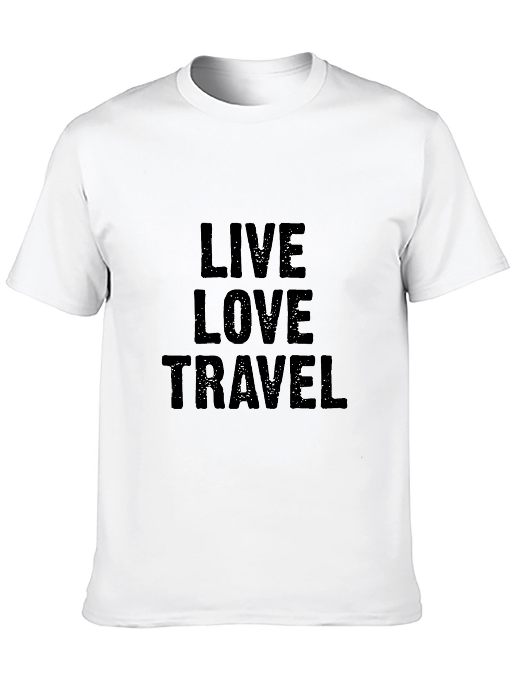 Live Love Travel Black Graphic Tee
