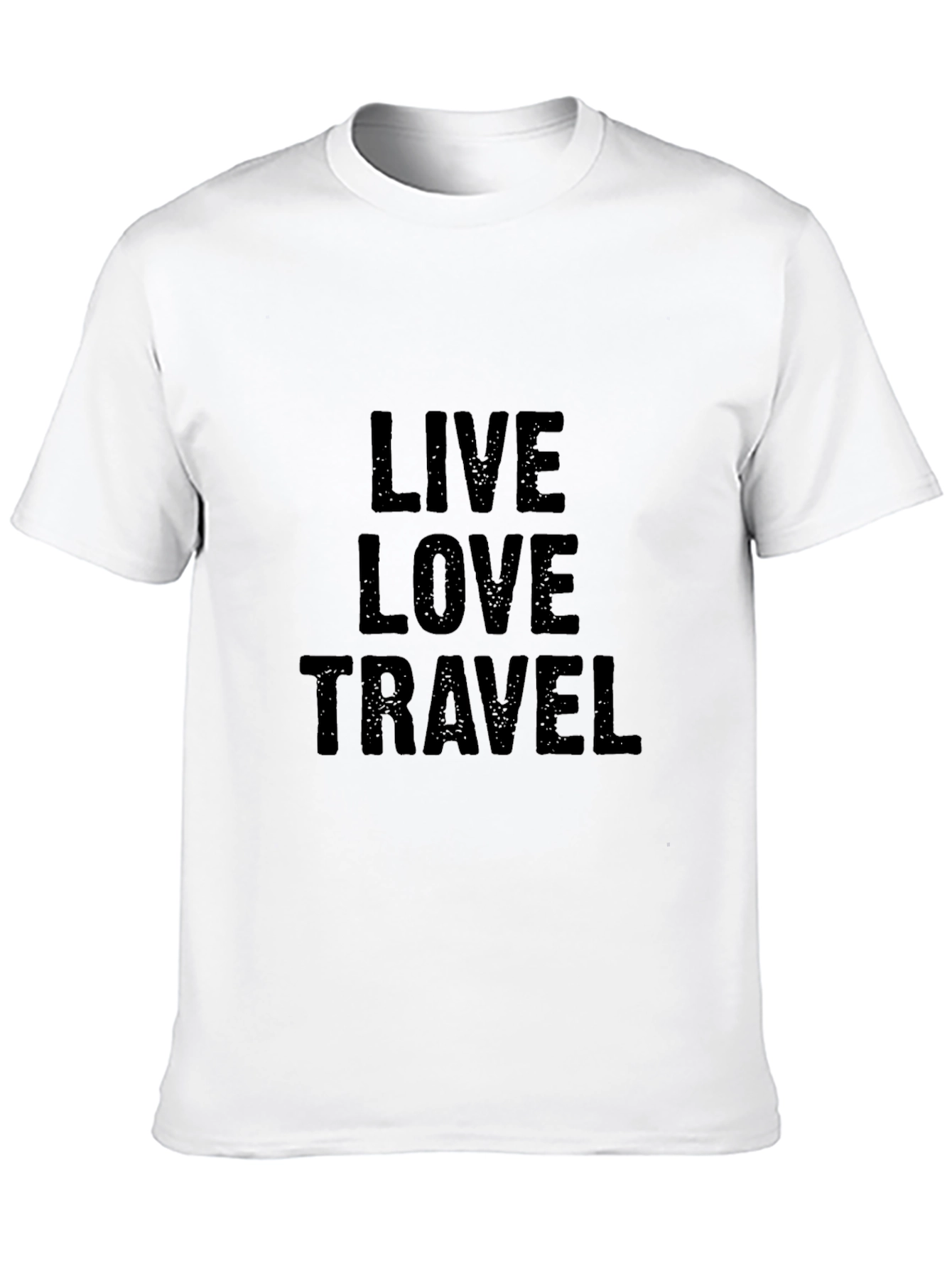 Live Love Travel Black Graphic Tee