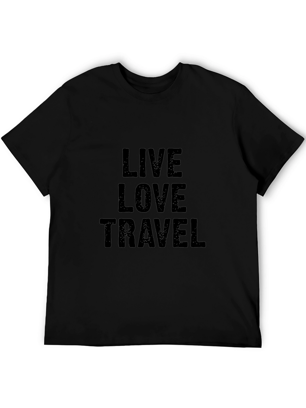 Live Love Travel Black Graphic Tee