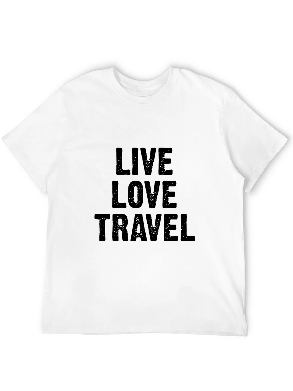 Live Love Travel Black Graphic Tee