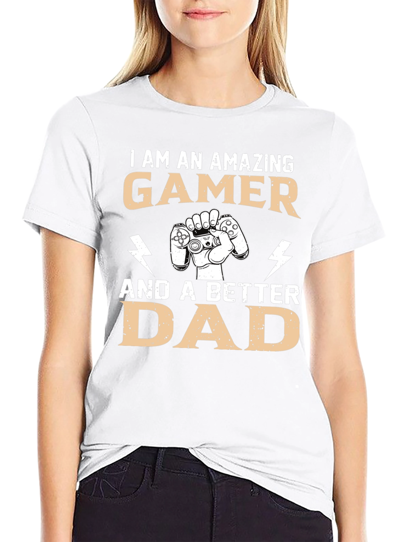 Amazing Gamer Dad Graphic T-Shirt