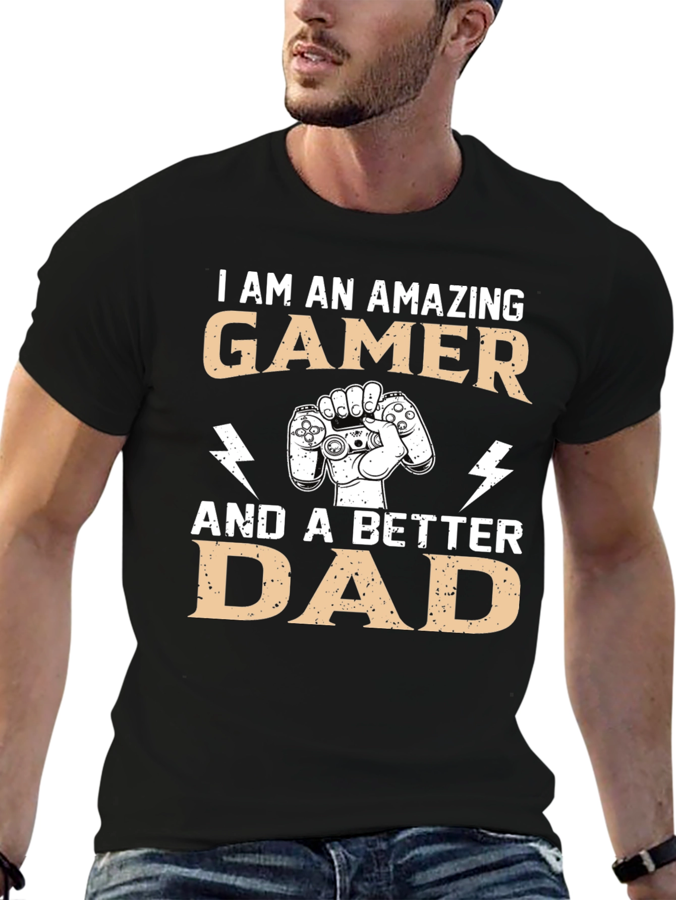 Amazing Gamer Dad Graphic T-Shirt