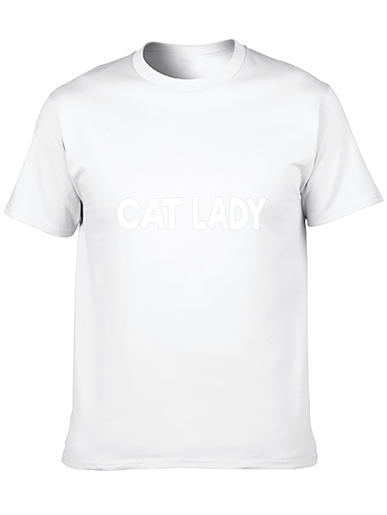 Cat Lady Graphic Tee - Black Cotton T-Shirt