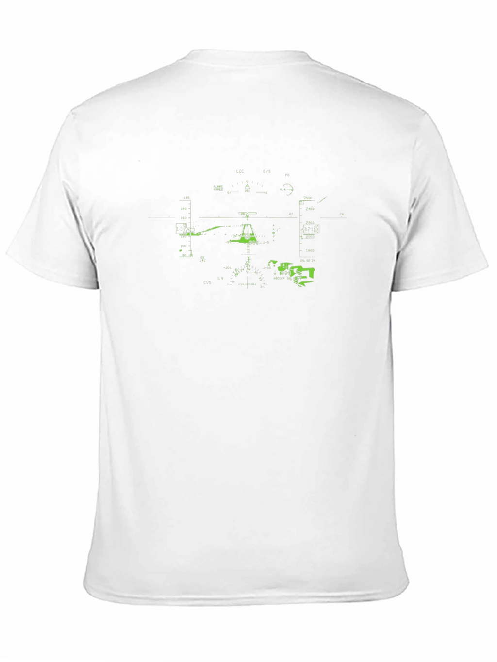 Black Graphic Tee - Neon Green Cockpit