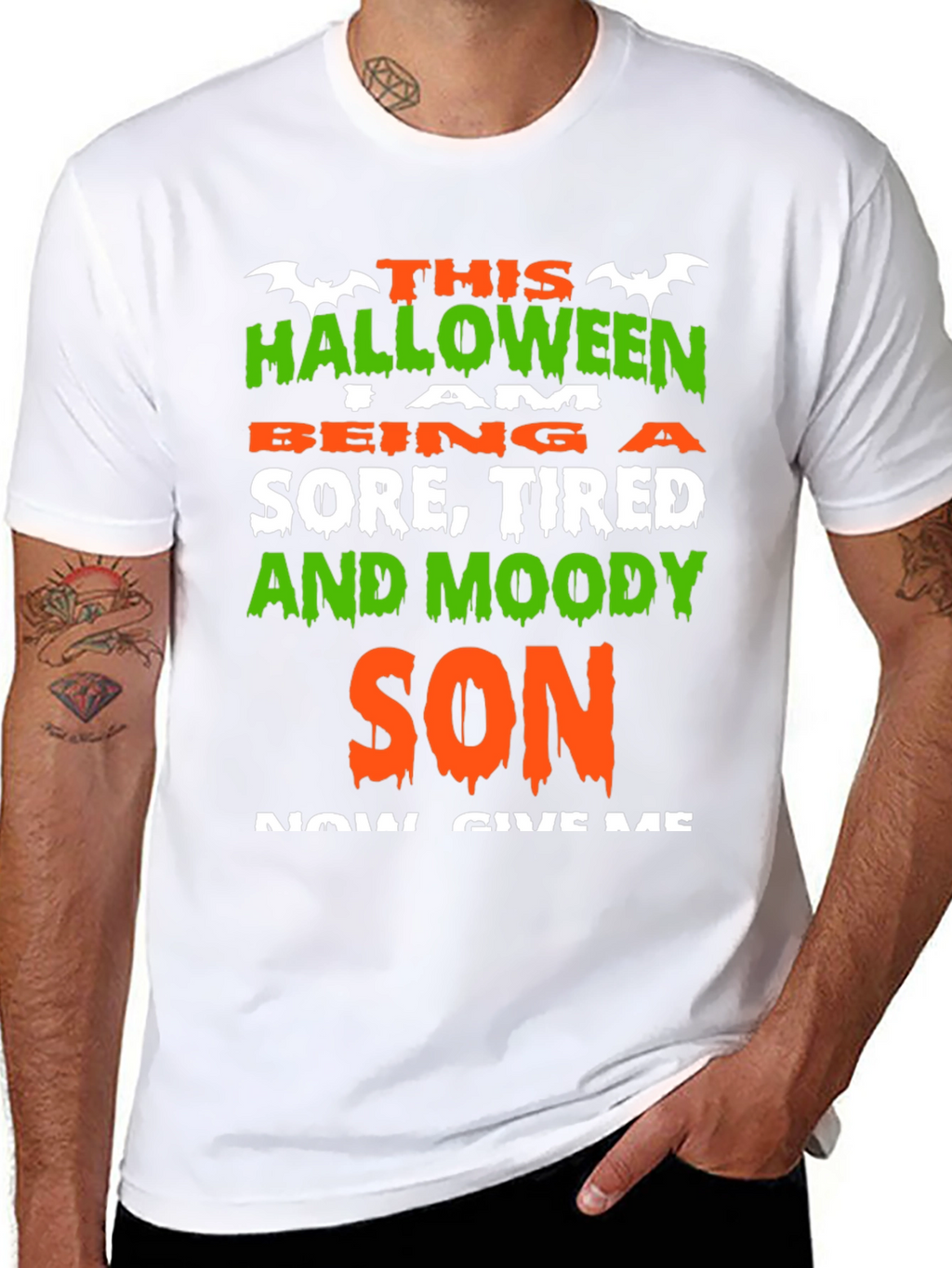 Halloween Sore Tired & Moody Son T-Shirt
