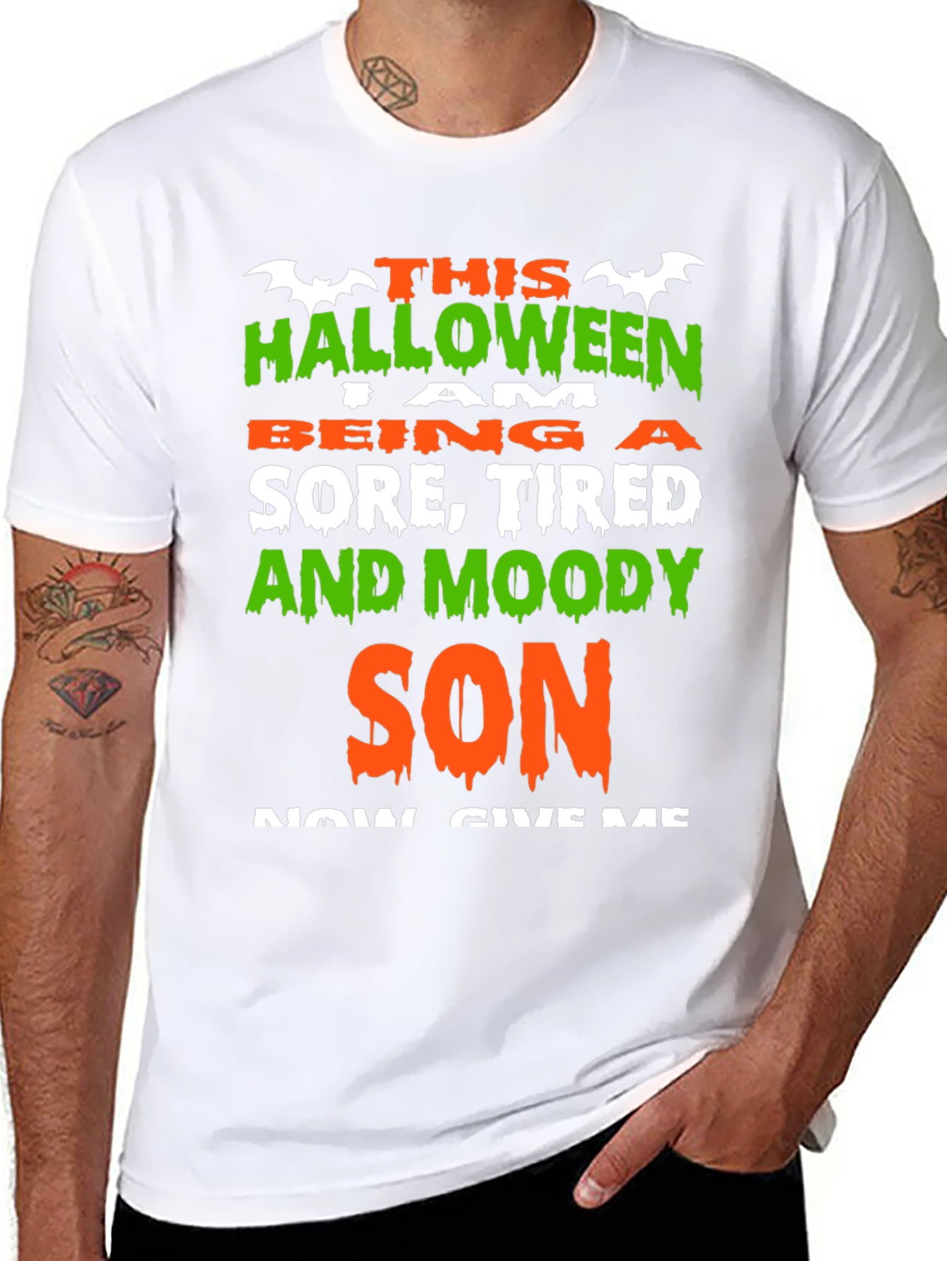 Halloween Sore Tired & Moody Son T-Shirt