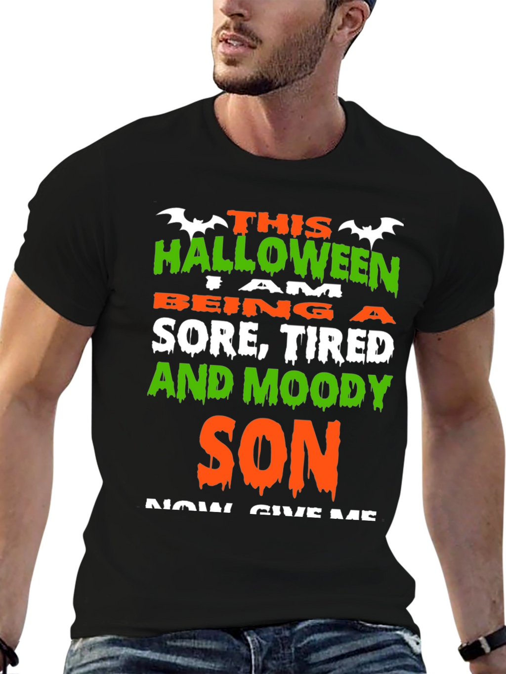 Halloween Sore Tired & Moody Son T-Shirt