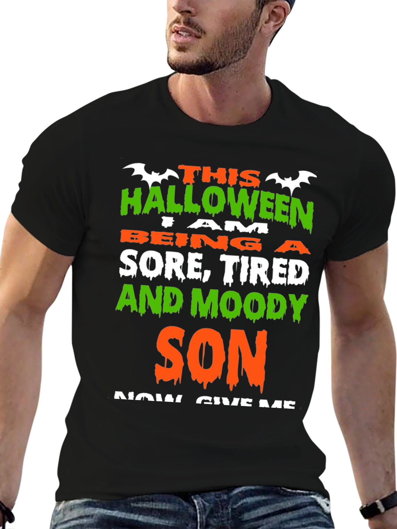 Halloween Sore Tired & Moody Son T-Shirt
