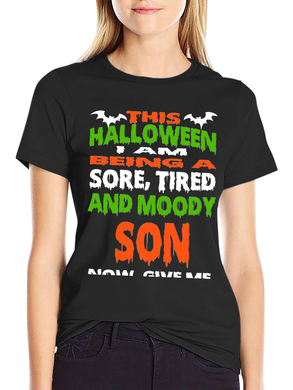Halloween Sore Tired & Moody Son T-Shirt