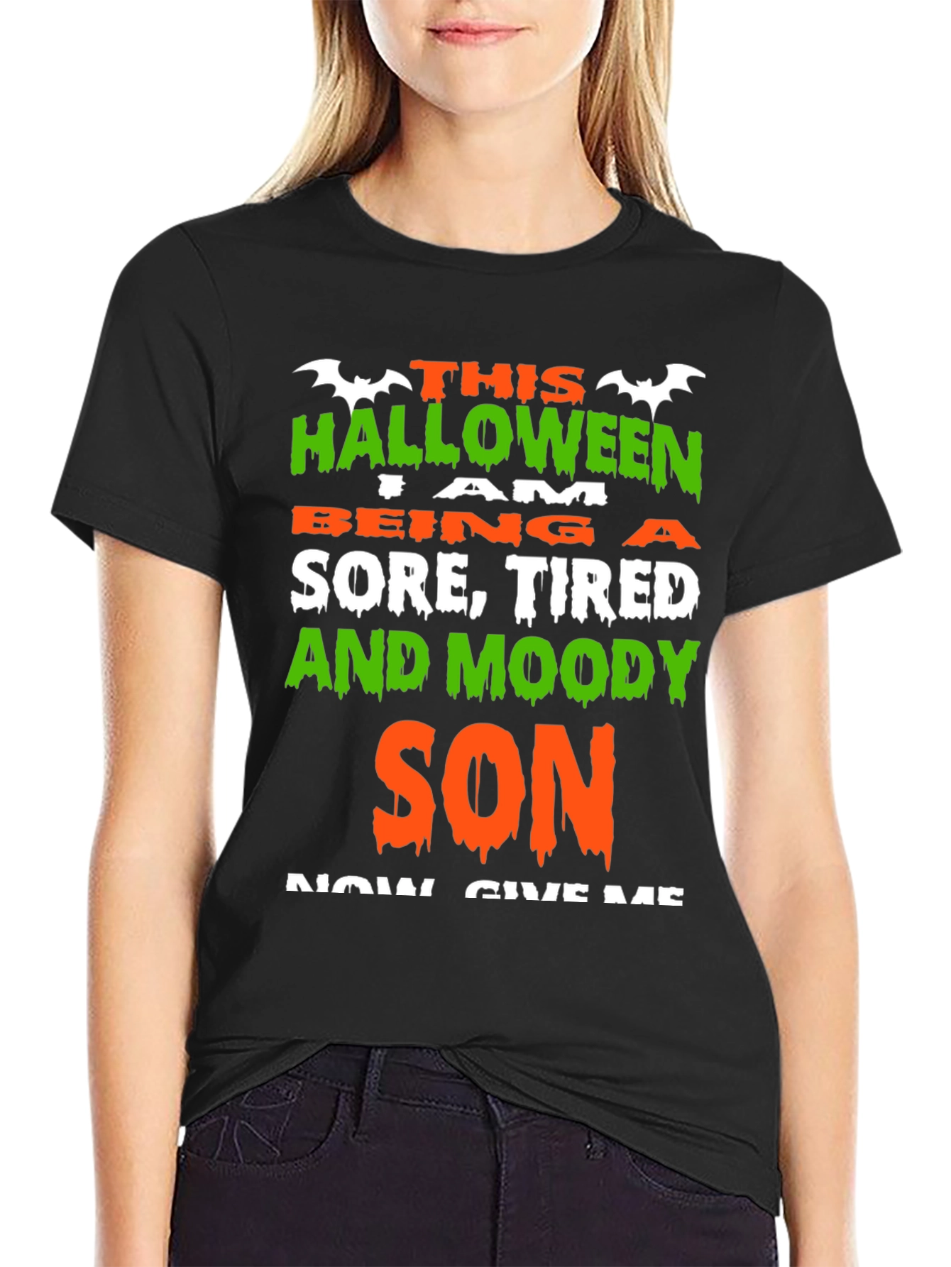Halloween Sore Tired & Moody Son T-Shirt