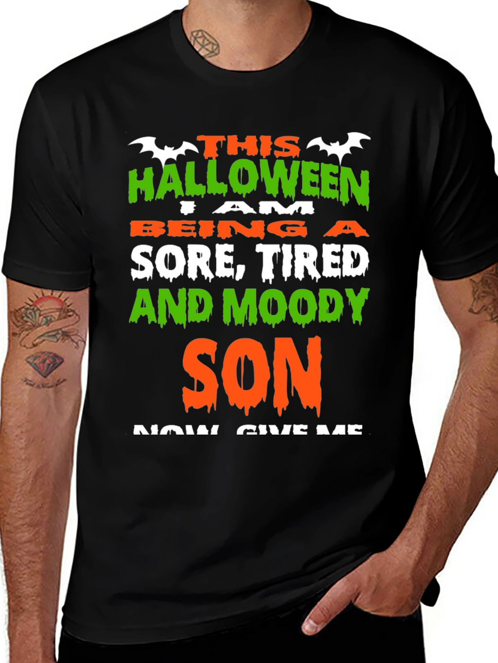 Halloween Sore Tired & Moody Son T-Shirt