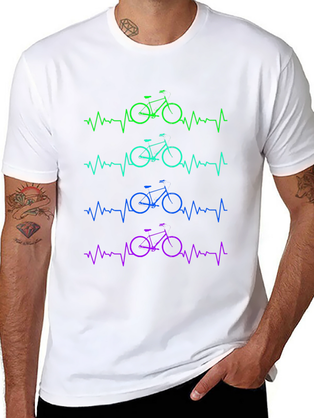 Heartbeat Bike Graphic Tee