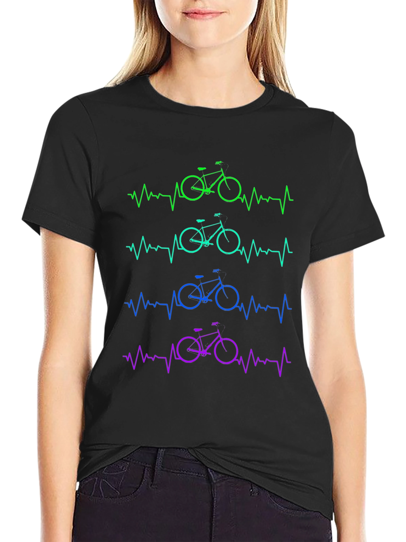 Heartbeat Bike Graphic Tee