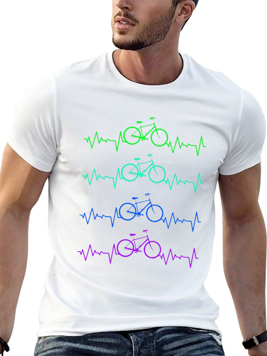 Heartbeat Bike Graphic Tee