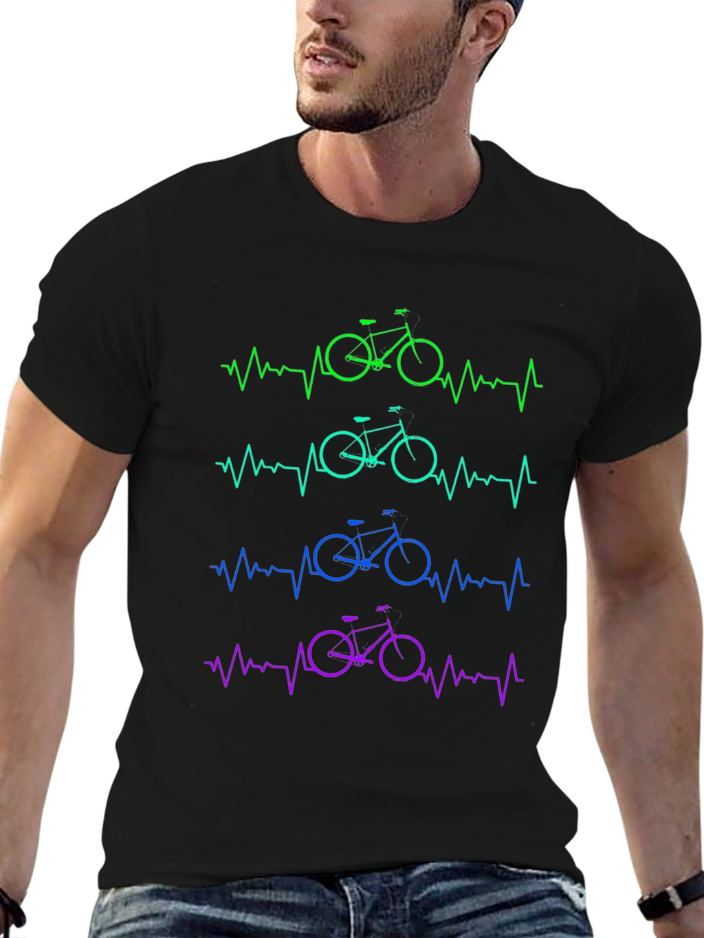 Heartbeat Bike Graphic Tee