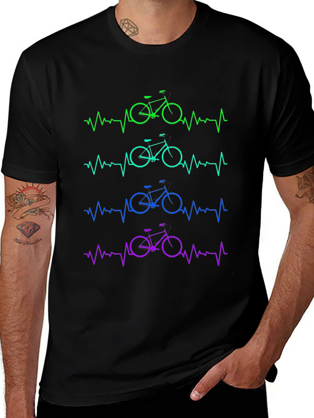 Heartbeat Bike Graphic Tee