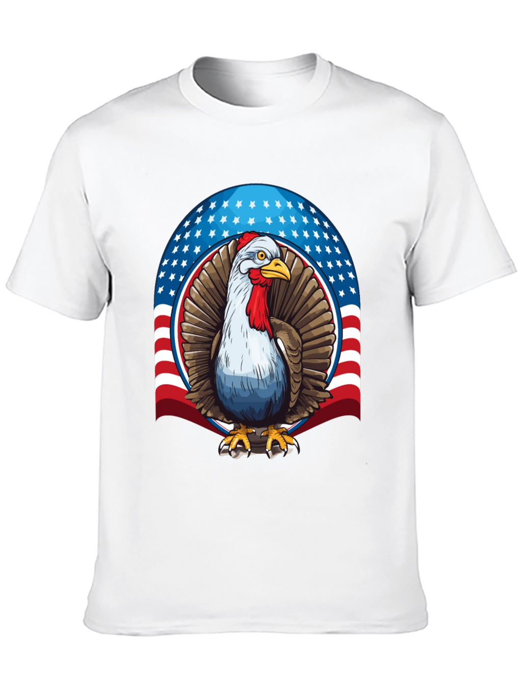 Patriotic Turkey Graphic T-Shirt