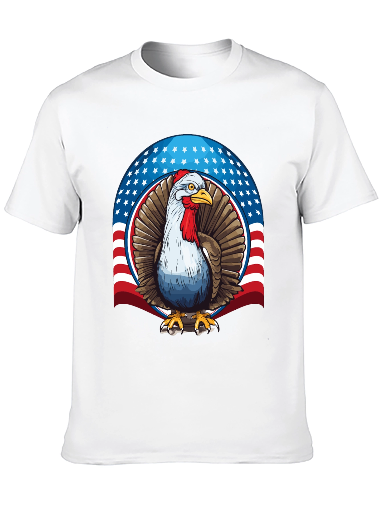 Patriotic Turkey Graphic T-Shirt