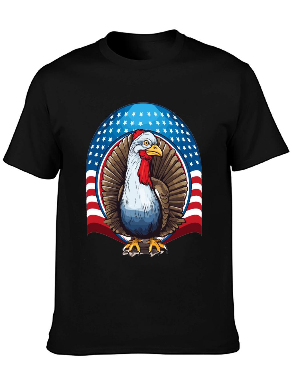 Patriotic Turkey Graphic T-Shirt
