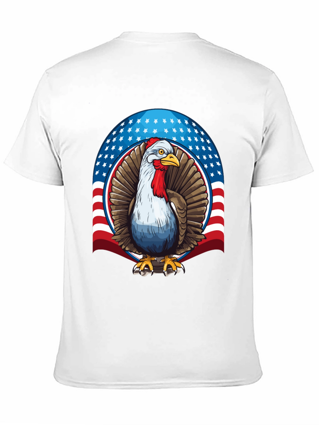 Patriotic Turkey Graphic T-Shirt