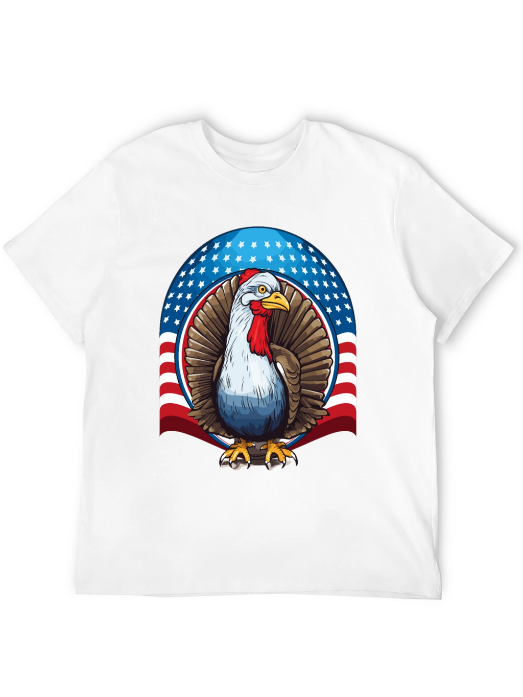 Patriotic Turkey Graphic T-Shirt